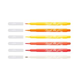 ICO Brushpen - Set of 6 - Yellows & Reds