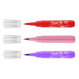 ICO Brushpen XXL - Set of 3 - Red, Pink & Lilac