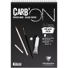 Clairefontaine - Fine Art Carb'ON - Wirebound - Drawing & Sketching Pad - A4+ (225 mm x 297 mm or 8.9