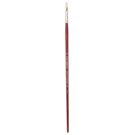 Art Essentials SUPREMO White Hog Bristle Brush - Series 140F - Flat - Long Handle - Size: 2