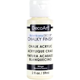 DecoArt Americana Décor - Chalky Finish - Ultra Matte Paint - 59 ML (2 Oz) Bottle - Whisper (03)