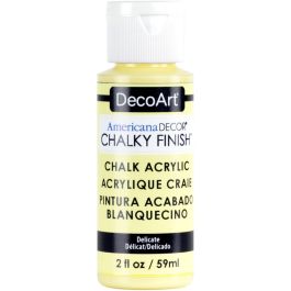 DecoArt Americana Décor - Chalky Finish - Ultra Matte Paint - 59 ML (2 Oz) Bottle - Delicate (11)