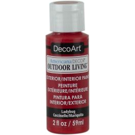 DecoArt Americana Decor - Durable Exterior Paint - Outdoor Living - 59 ML (2 Oz) Bottle - Ladybug (04)