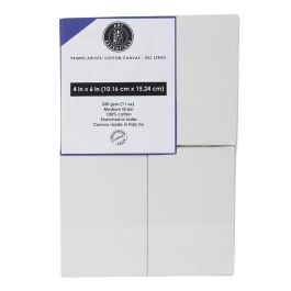 Art Essentials Primed Artists' Stretched Cotton Canvas - 502 Series - Medium Grain - 330 GSM / 11 Oz - 10.16 x 15.24 cm OR 4