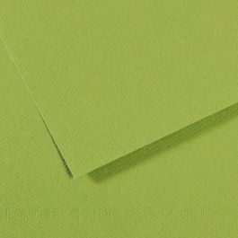 Canson Mi-Teintes Pastel Paper - 50 cm x 65 cm or 19.68'' x 25.59'' - Apple Green (475) - Honeycomb + Fine Grain 160 GSM - Pack of 25 Sheets