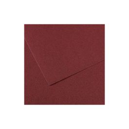 Canson Mi-Teintes Pastel Paper - 50 cm x 65 cm or 19.68'' x 25.59'' - Burgundy (116) - Honeycomb + Fine Grain 160 GSM - Pack of 25 Sheets