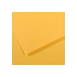 Canson Mi-Teintes Pastel Paper - 50 cm x 65 cm or 19.68'' x 25.59'' - Canary (400) - Honeycomb + Fine Grain 160 GSM - Pack of 25 Sheets