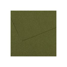 Canson Mi-Teintes Pastel Paper - 50 cm x 65 cm or 19.68'' x 25.59'' - Ivy (448) - Honeycomb + Fine Grain 160 GSM - Pack of 25 Sheets