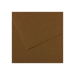 Canson Mi-Teintes Pastel Paper - 50 cm x 65 cm or 19.68'' x 25.59'' - Tobacco (501) - Honeycomb + Fine Grain 160 GSM - Pack of 25 Sheets