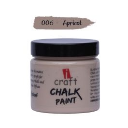 iCraft Chalk Paint Apricot - Jar of 250 ML