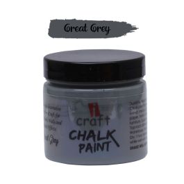 iCraft Chalk Paint Great Gray - Jar of 250 ML