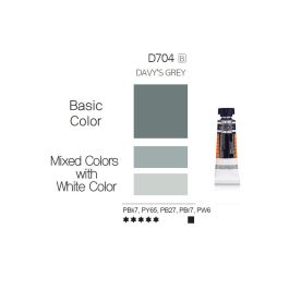 Mijello Mission White Class Hybrid Designers Gouache - Davy's Grey (704) - 15 ML