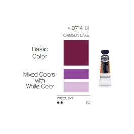 Mijello Mission White Class Hybrid Designers Gouache - Crimson Lake (714) - 15 ML