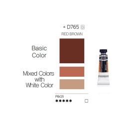 Mijello Mission White Class Hybrid Designers Gouache - Red Brown (765) - 15 ML