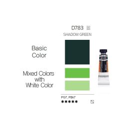 Mijello Mission White Class Hybrid Designers Gouache - Shadow Green (783) - 15 ML