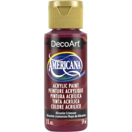 DecoArt Americana Matte Acrylic Paint - 59 ML (2 Oz) Bottle - Alizarin Crimson (179)