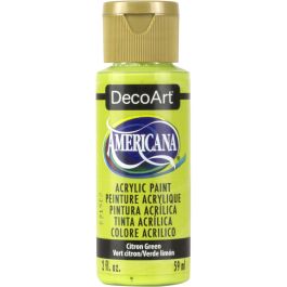 DecoArt Americana Matte Acrylic Paint - 59 ML (2 Oz) Bottle - Citron Green (235)