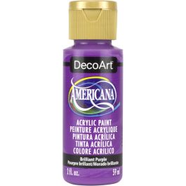 DecoArt Americana Matte Acrylic Paint - 59 ML (2 Oz) Bottle - Brilliant Purple (353)