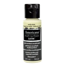 DecoArt Americana Multi Surface Satin Acrylic Paint - 59 ML (2 Oz) - Vanilla Shake (502)