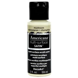 DecoArt Americana Multi Surface Satin Acrylic Paint - 59 ML (2 Oz) - Mushroom (533)