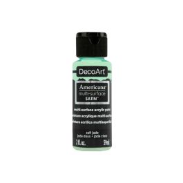 DecoArt Americana Multi Surface Satin Acrylic Paint - 59 ML (2 Oz) - Soft Jade (545)