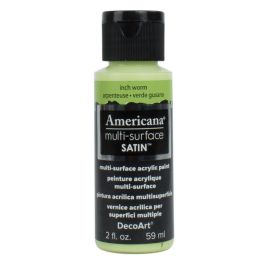 DecoArt Americana Multi Surface Satin Acrylic Paint - 59 ML (2 Oz) - Inch Worm (563)