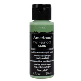 DecoArt Americana Multi Surface Satin Acrylic Paint - 59 ML (2 Oz) - Cactus (564)