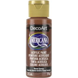 DecoArt Americana Matte Acrylic Paint - 59 ML (2 Oz) Bottle - Burnt Sienna (O63)