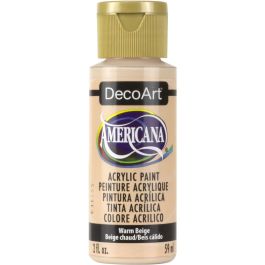 DecoArt Americana Matte Acrylic Paint - 59 ML (2 Oz) Bottle - Warm Beige (O78)