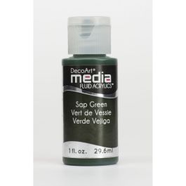 DecoArt Media Fluid Acrylics - 29.57 ML (1 Oz) Bottle - Sap Green (07)