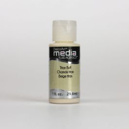 DecoArt Media Fluid Acrylics - 29.57 ML (1 Oz) Bottle - Titan Buff (38)