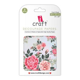 iCraft Decoupage Paper - Rose Garden 15 x 20