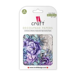 iCraft Decoupage Paper - Violet Bounty 15 x 20