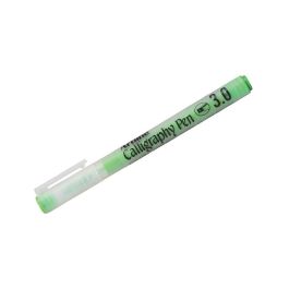 Artline Pastel Calligraphy Pen - Fiber Tip - Yellow Green - 3.0 MM