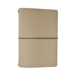 Endless Explorer Refillable Leather Journal Beige with Storyboard Large Notebook - Regalia Paper - 80 GSM Dotted (8.1 x 5.7