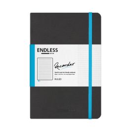 Endless Recorder - Infinite Space (Black) - Regalia Paper - 80 GSM Ruled A5 (8.3 x 5.6