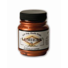 Jacquard Lumiere Metallic Fabric Colour - 2.25 Oz (66.54 ML) Jar - Metallic Copper (564)