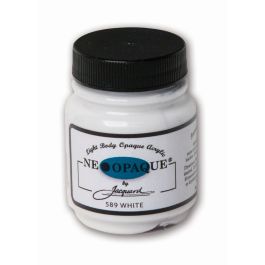 Jacquard Neopaque Fabric Colour - 2.25 Oz (66.54 ML) Jar - White (589)