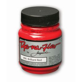 Jacquard Fabric Colours - Dye-Na-Flow - 66.54 ML (2.25 Oz) Bottle - Brilliant Red (806)