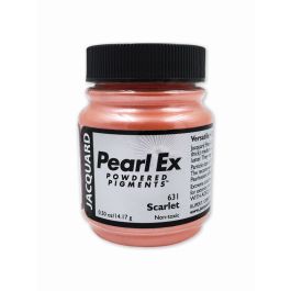 Jacquard Pearl Ex Powdered Pigments - 0.50 Oz (14.17 GM) Jar - Scarlet (631)