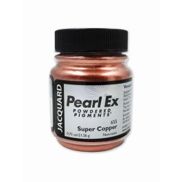 Jacquard Pearl Ex Powdered Pigments - 0.75 Oz (21.26 GM) Jar - Super Copper (655)