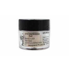 Jacquard Pearl Ex Powdered Pigments - 0.11 Oz (3 GM) Jar - Interference Red (670)