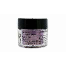 Jacquard Pearl Ex Powdered Pigments - 0.11 Oz (3 GM) Jar - Duo Violet-Brass (693)