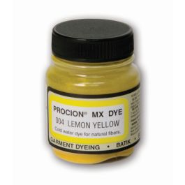 Jacquard Fabric Colours - Procion MX - Fiber Reactive Cold Water Dyes - 18.71 GM (2/3 Oz) Bottle - Lemon Yellow (004)