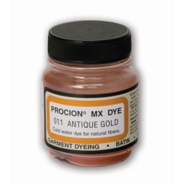 Jacquard Fabric Colours - Procion MX - Fiber Reactive Cold Water Dyes - 18.71 GM (2/3 Oz) Bottle - Antique Gold (011)