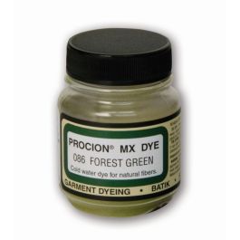 Jacquard Fabric Colours - Procion MX - Fiber Reactive Cold Water Dyes - 18.71 GM (2/3 Oz) Bottle - Forest Green (086)