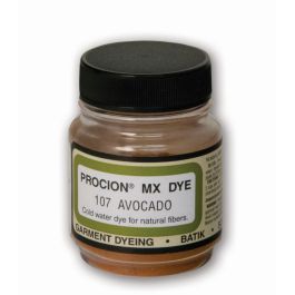 Jacquard Fabric Colours - Procion MX - Fiber Reactive Cold Water Dyes - 18.71 GM (2/3 Oz) Bottle - Avocado (107)