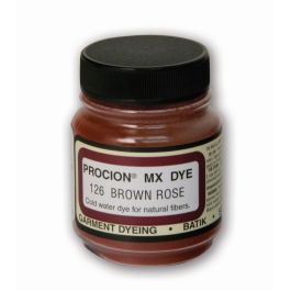 Jacquard Fabric Colours - Procion MX - Fiber Reactive Cold Water Dyes - 18.71 GM (2/3 Oz) Bottle - Brown Rose (126)