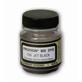 Jacquard Fabric Colours - Procion MX - Fiber Reactive Cold Water Dyes - 18.71 GM (2/3 Oz) Bottle - Jet Black (150)