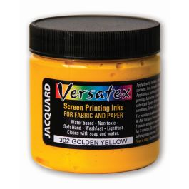 Jacquard Versatex Screen Printing Ink - 4 Oz (118.29 ML) Jar - Golden Yellow (302)